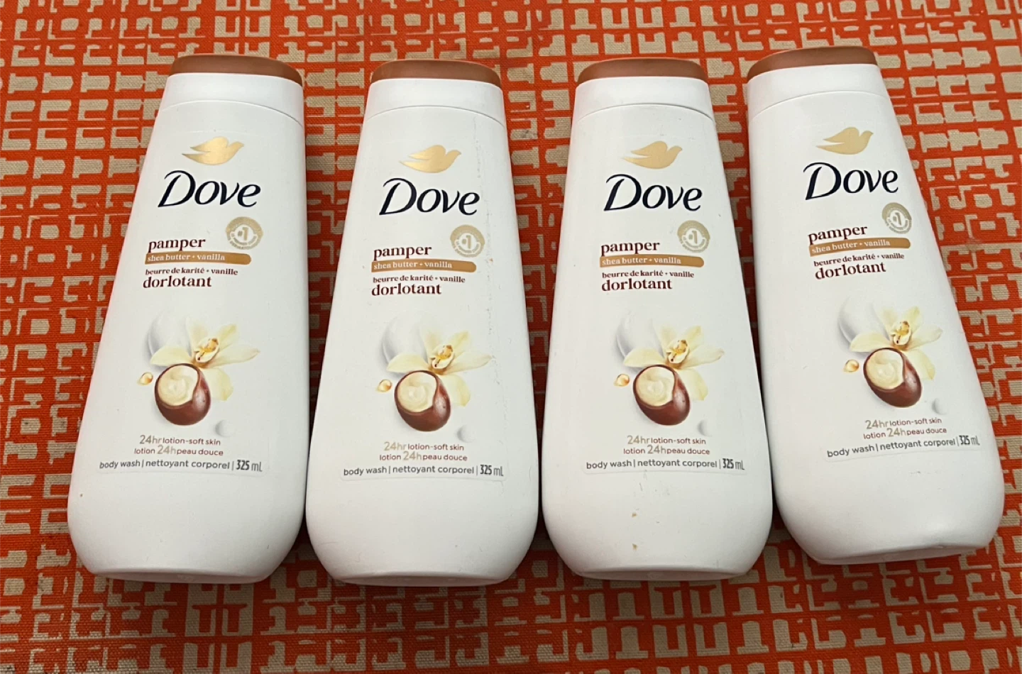 Dove Pamper Shea Butter & Vanilla Body Wash, 325mL