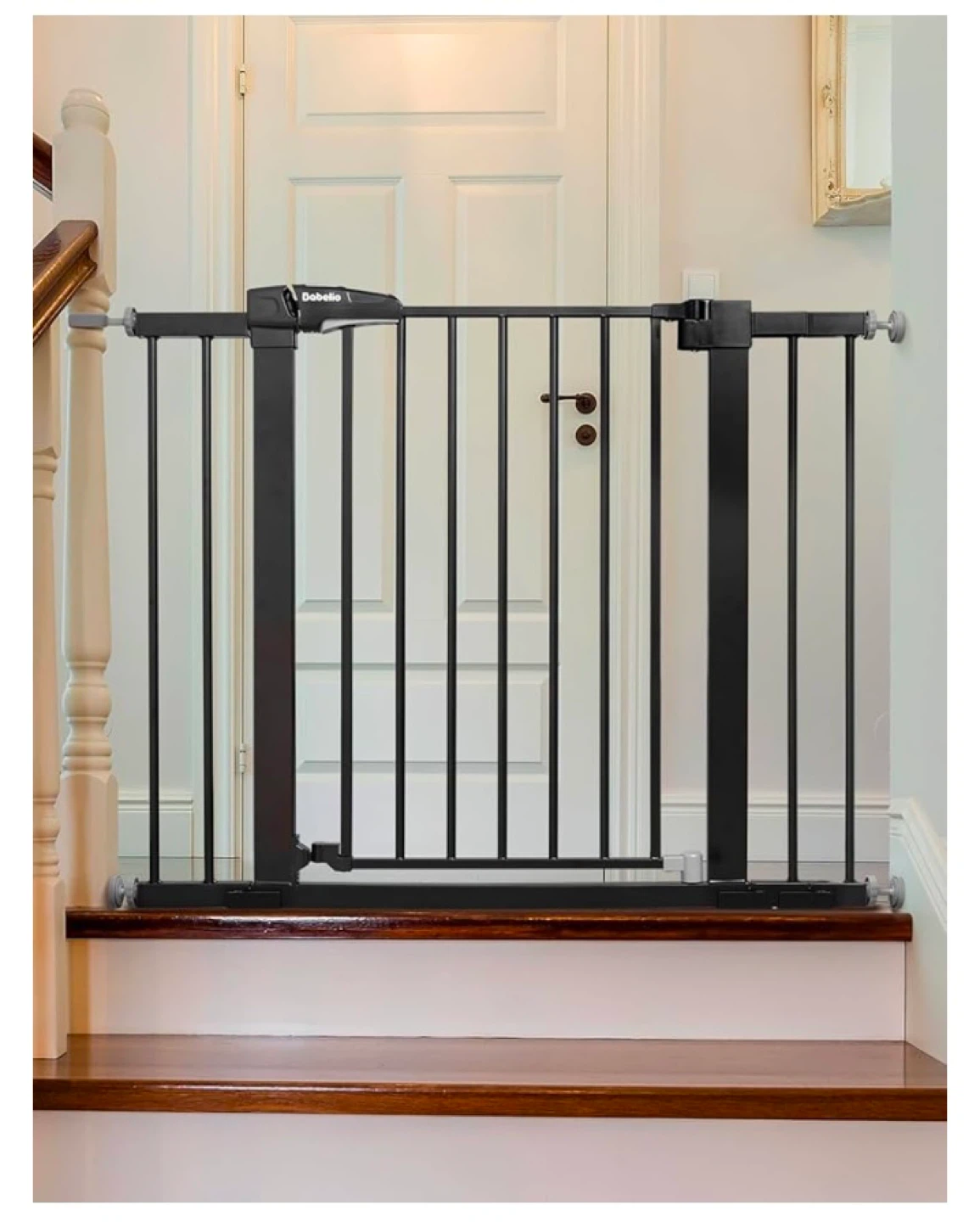 Babelio Baby Gate - Double Lock, Pressure Mounted