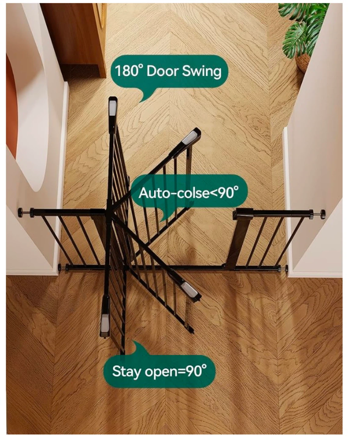 Babelio Baby Gate - Double Lock, Pressure Mounted - photo 5