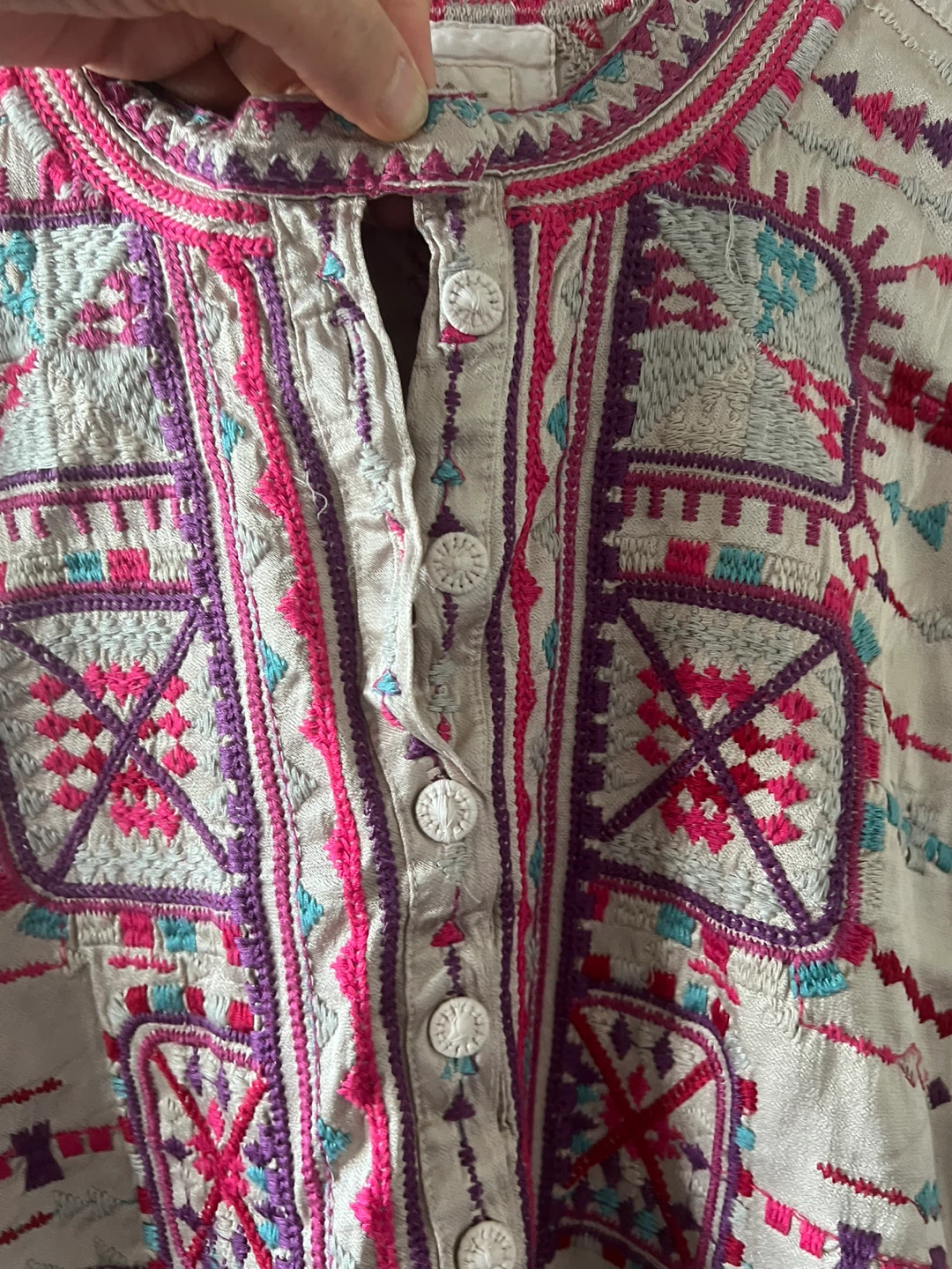 Johnny Was Embroidered Blouse