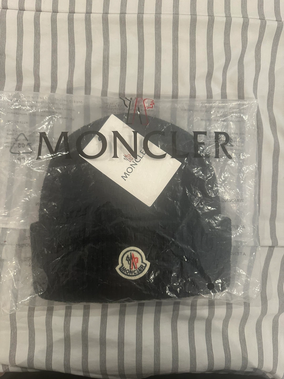 Moncler Black Beanie
