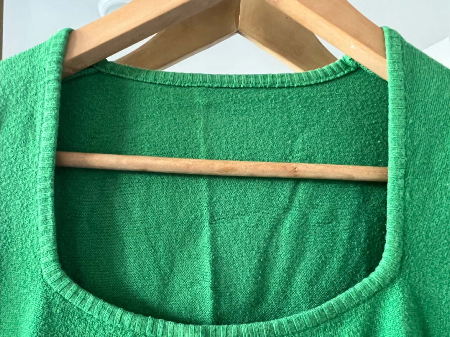 Green Square Neck Long Sleeve Top - photo 5