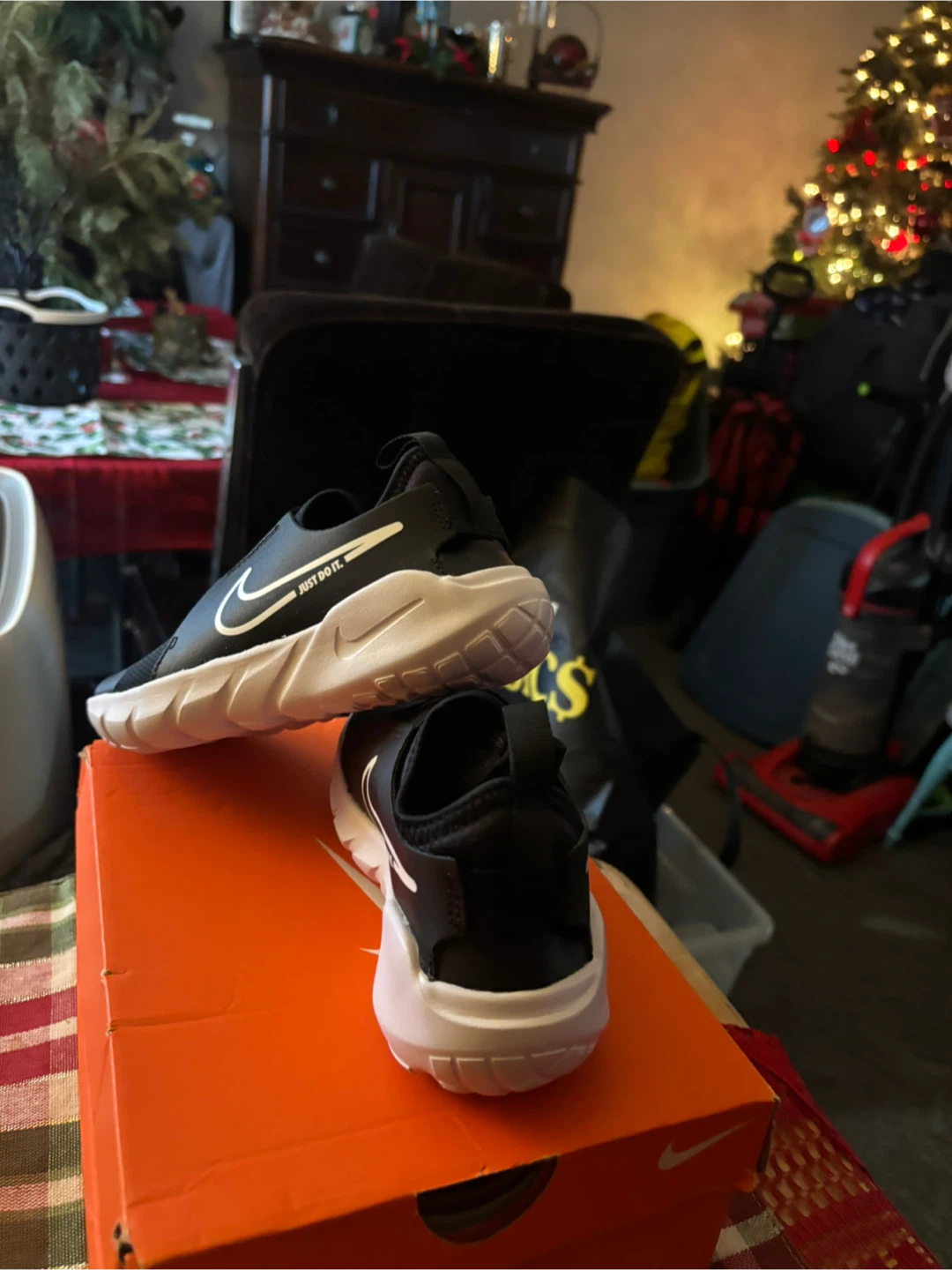 New Nike Flex Advance Black Shoes - Size 1Y - photo 2