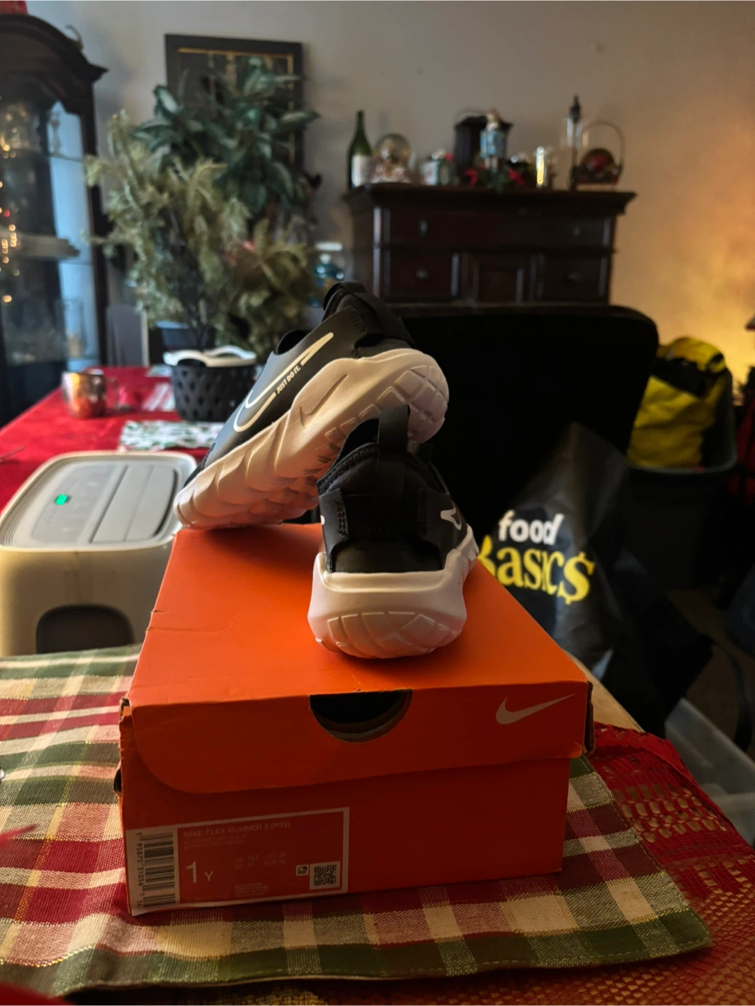 New Nike Flex Advance Black Shoes - Size 1Y - photo 3