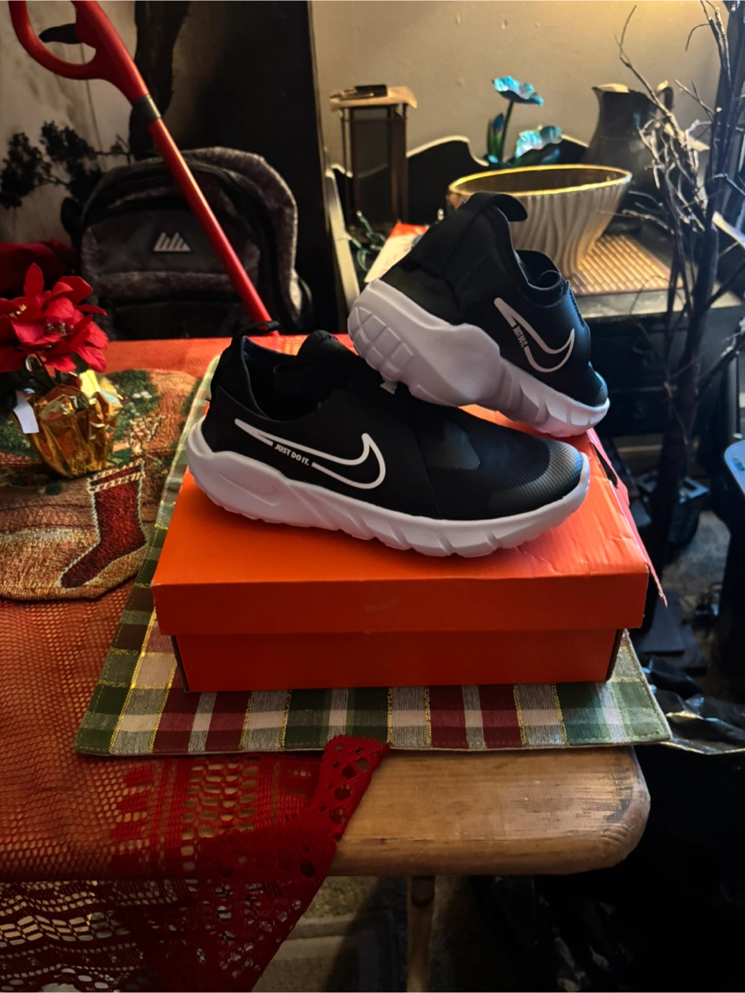 New Nike Flex Advance Black Shoes - Size 1Y