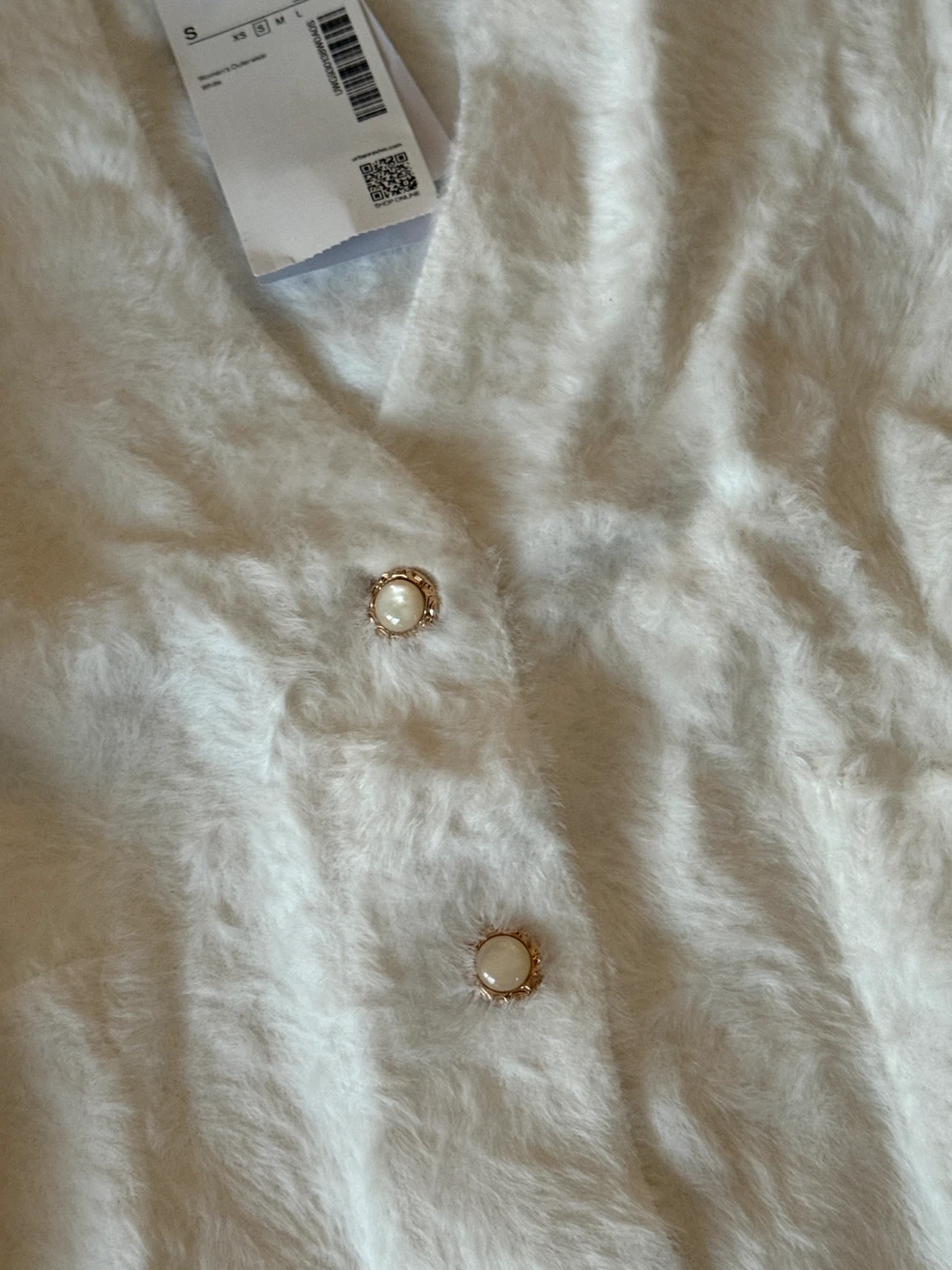 Urban Revivo White Cardigan Size S - photo 3