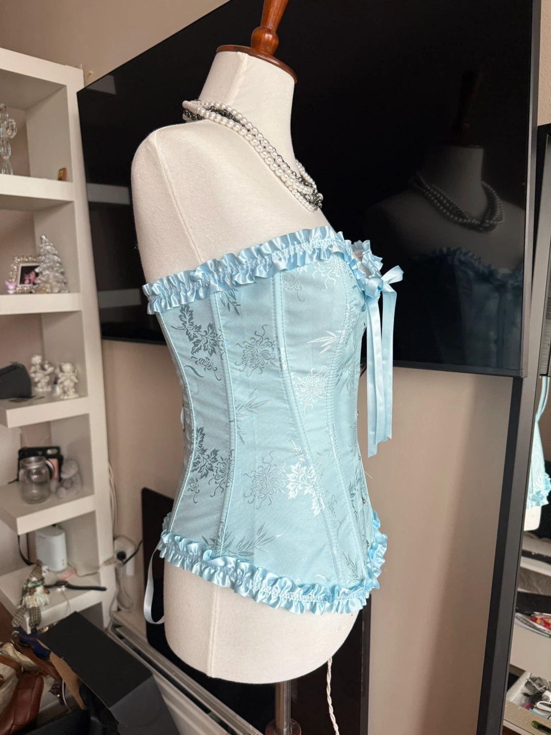 Light Blue Corset Top - photo 2
