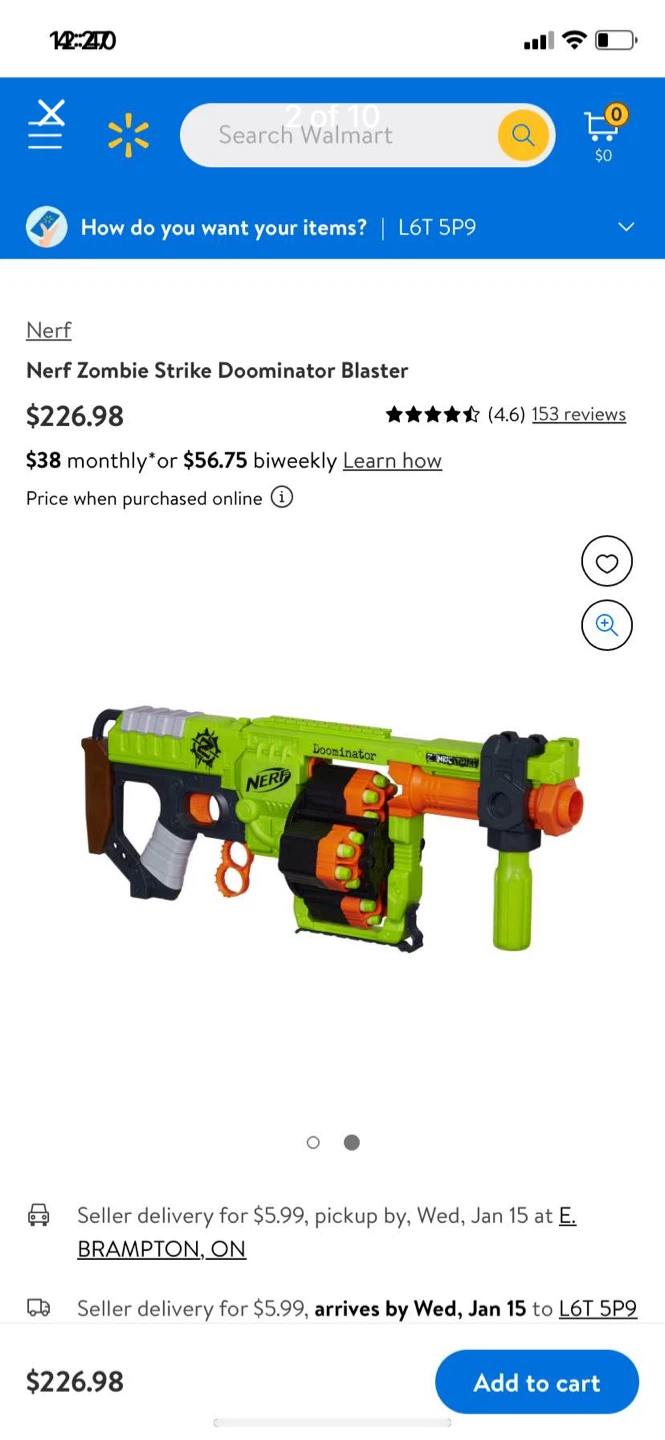 Nerf Zombie Strike Doominator Blaster - photo 2