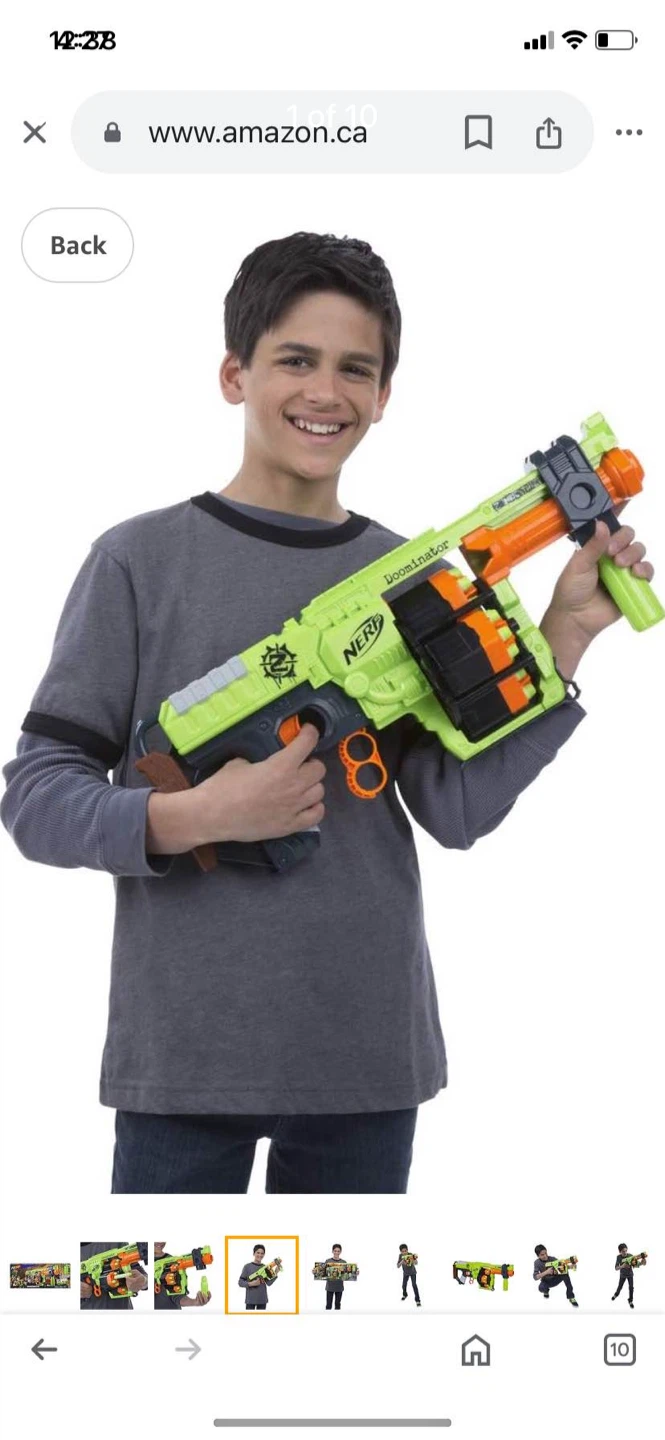 Nerf Zombie Strike Doominator Blaster