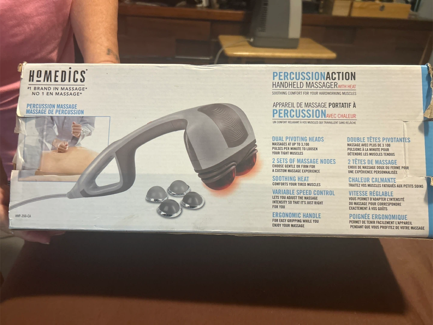 HoMedics Percussion Action Handheld Massager with Heat
