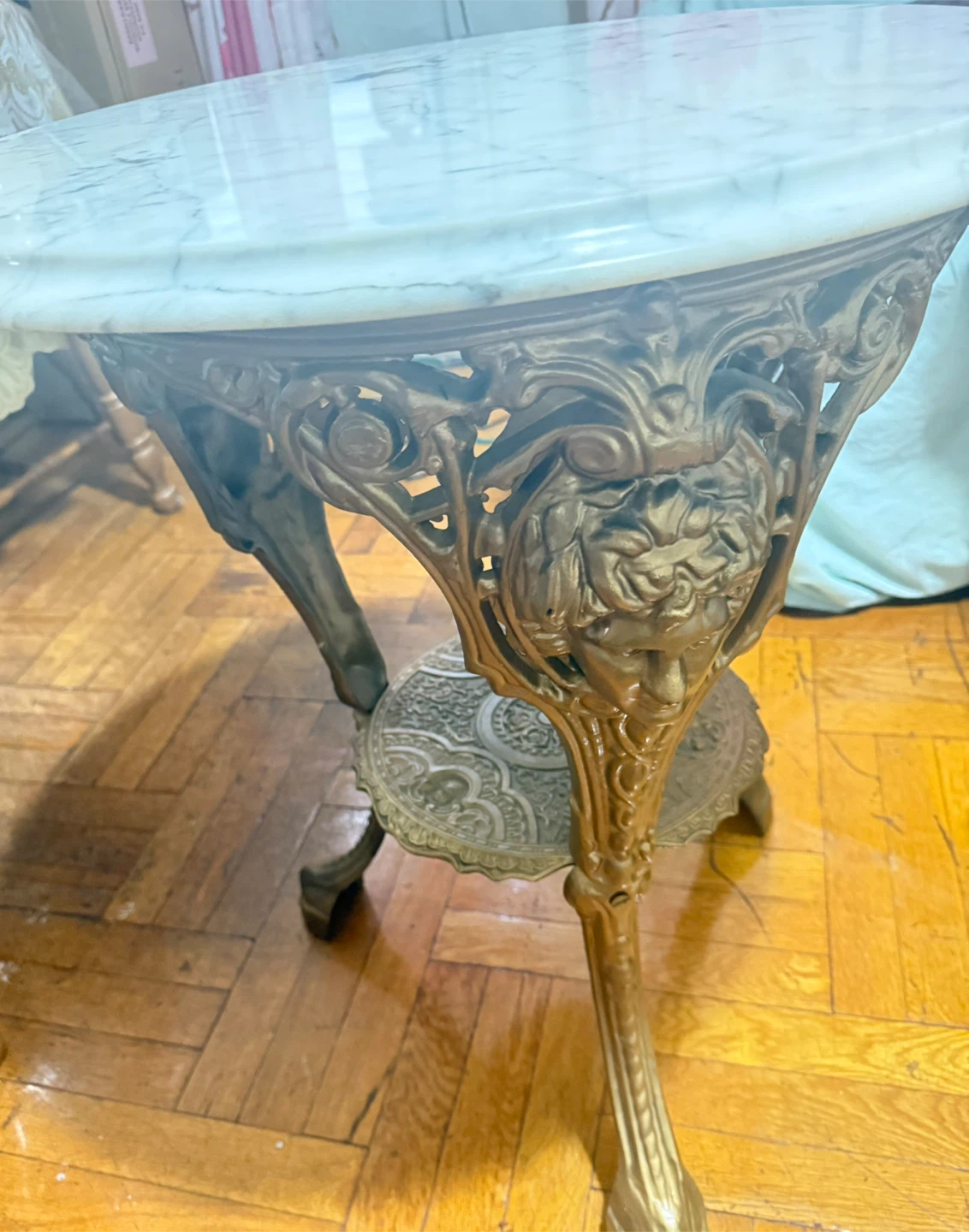 Vintage Marble Top Antique Table