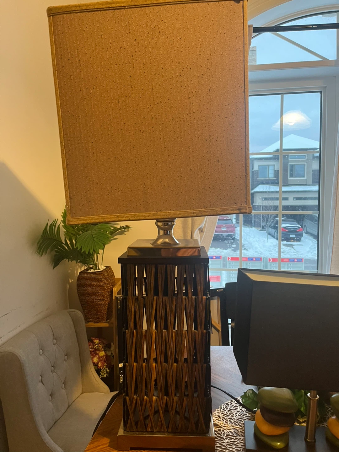 Wicker Table Lamp - photo 2