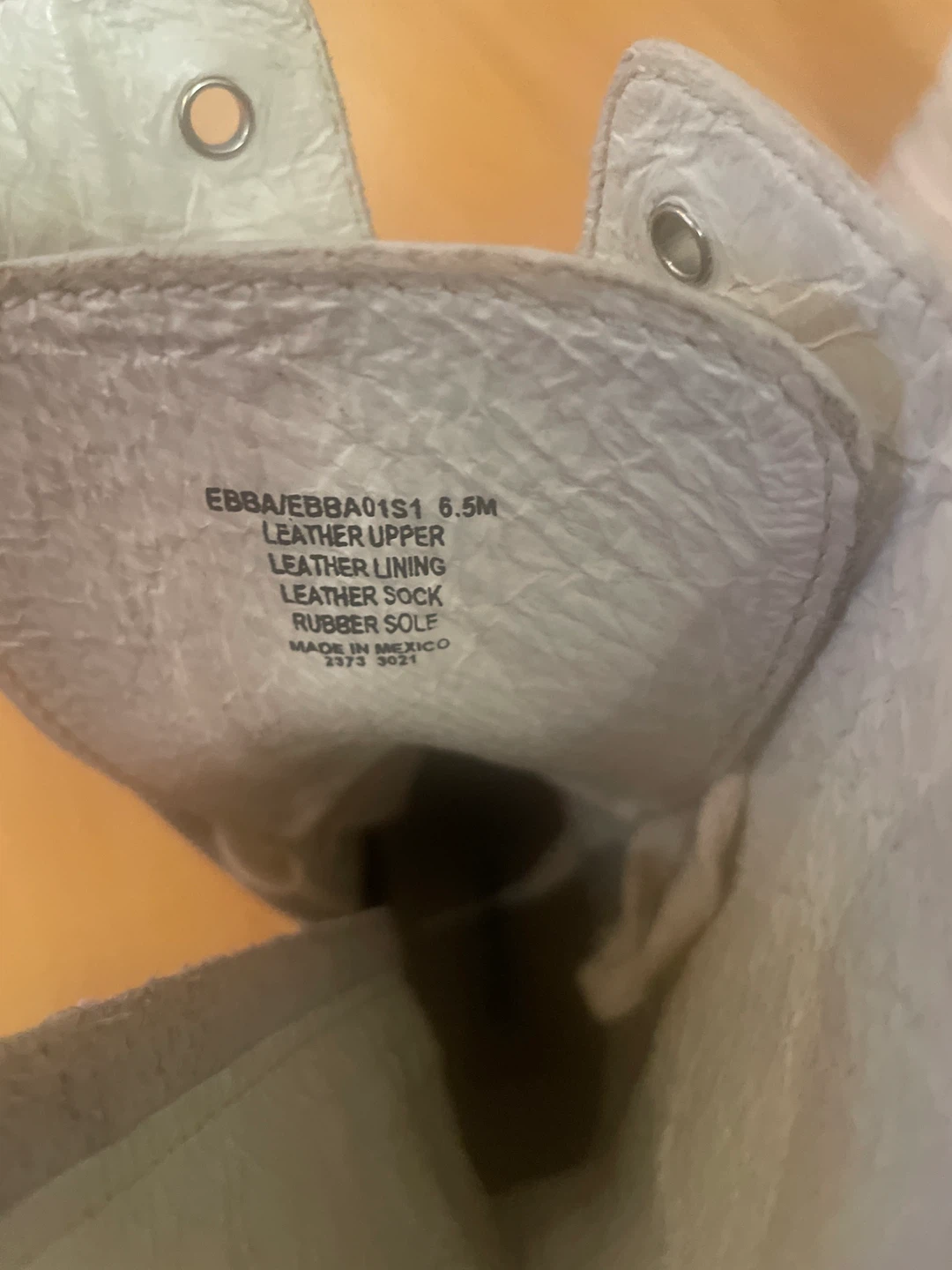 Steve Madden Ebba White Leather Boots Size 6.5 - photo 3