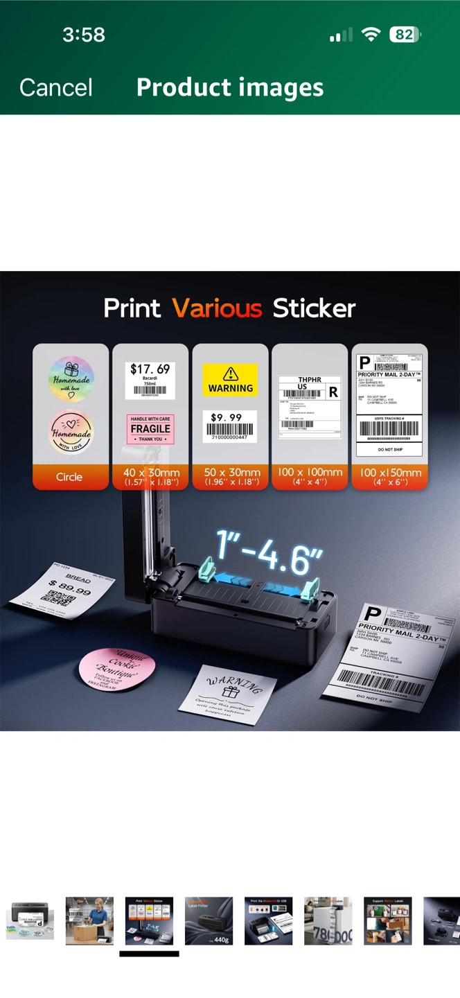 THERMAL LABEL PRINTER - photo 3