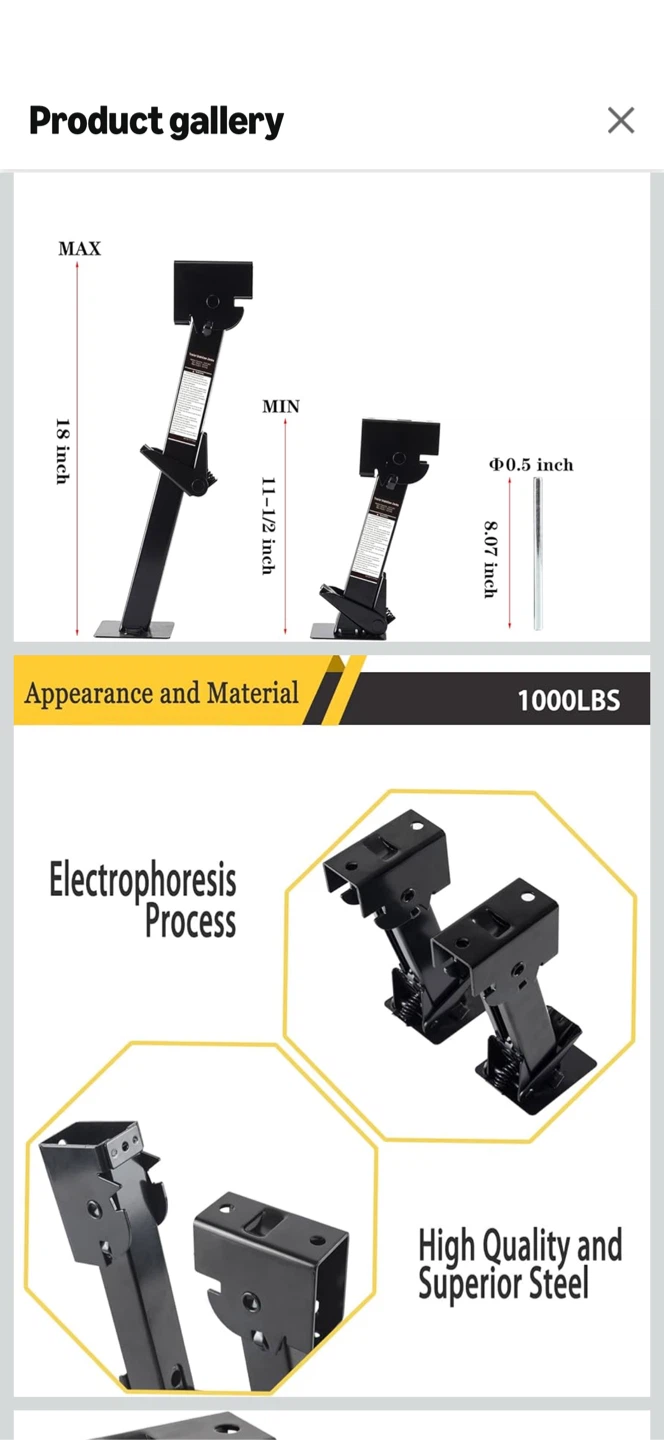 Trailer Stabilizer Jacks - High Quality Steel - photo 3