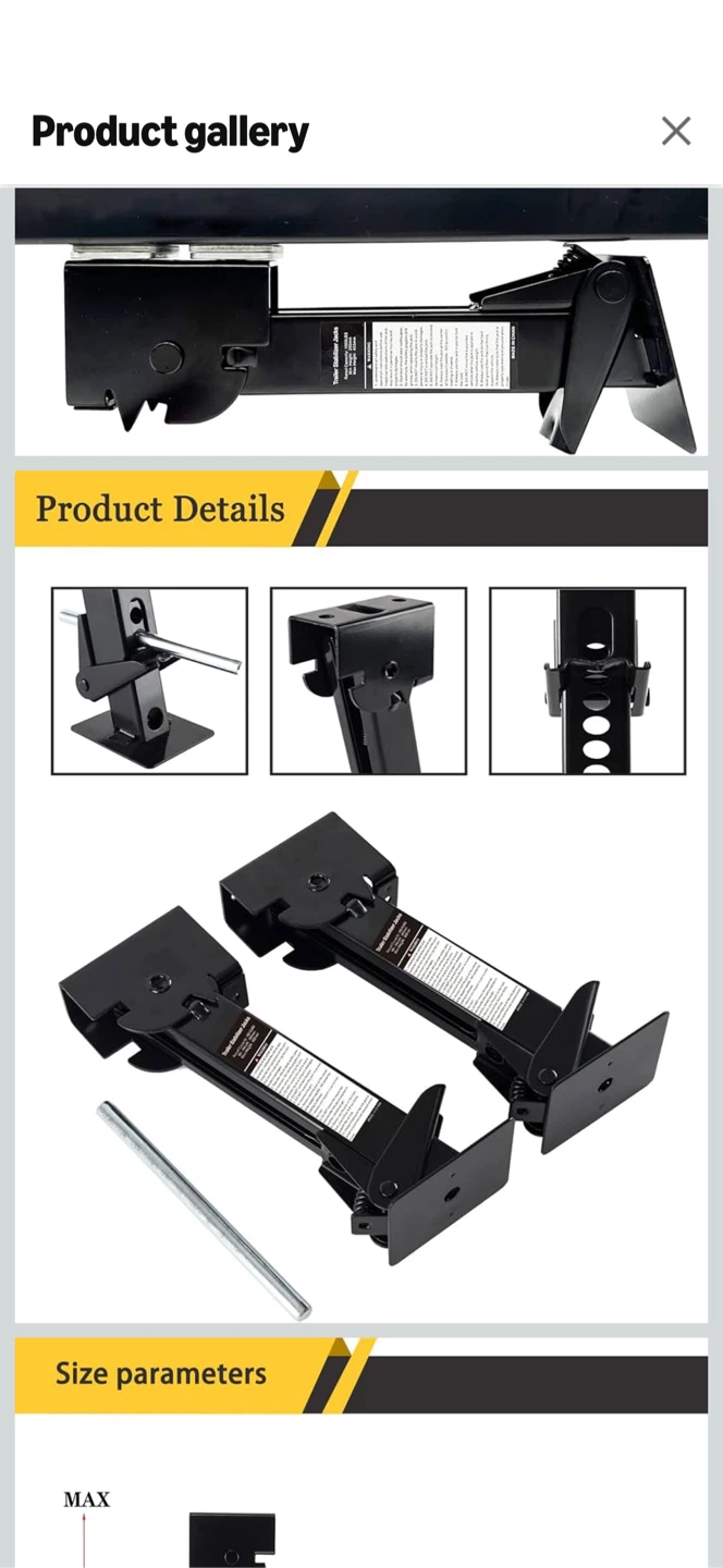 Trailer Stabilizer Jacks - High Quality Steel - photo 2