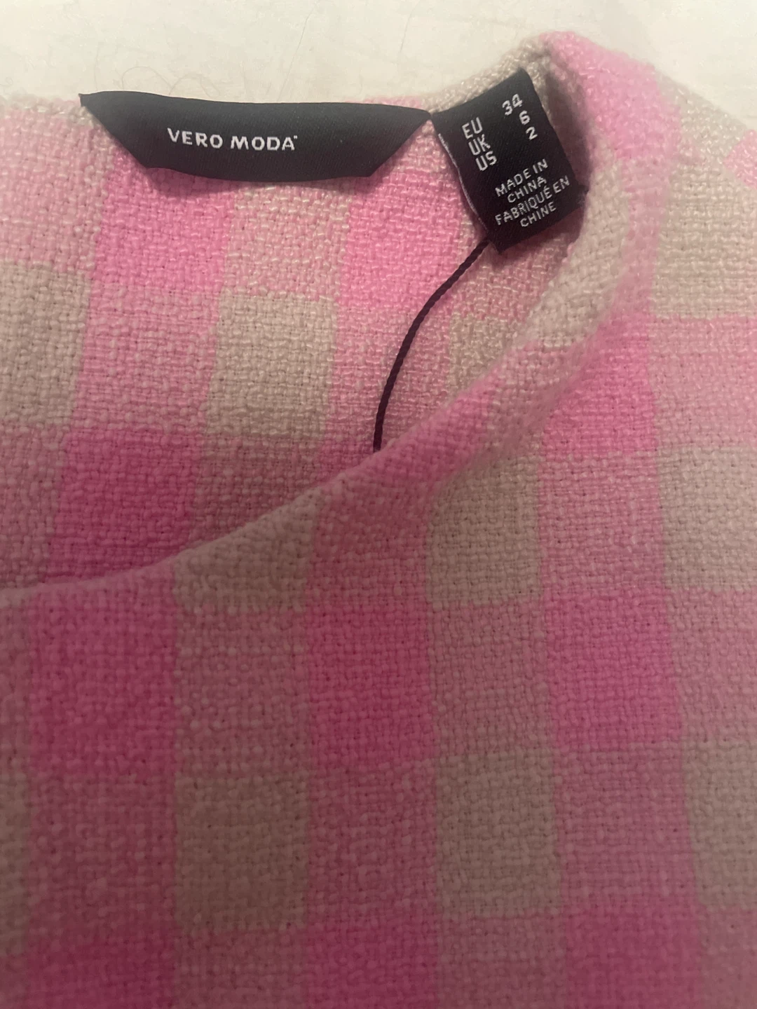 Vero Moda Pink Checkered Dress - Size US 2 - photo 3