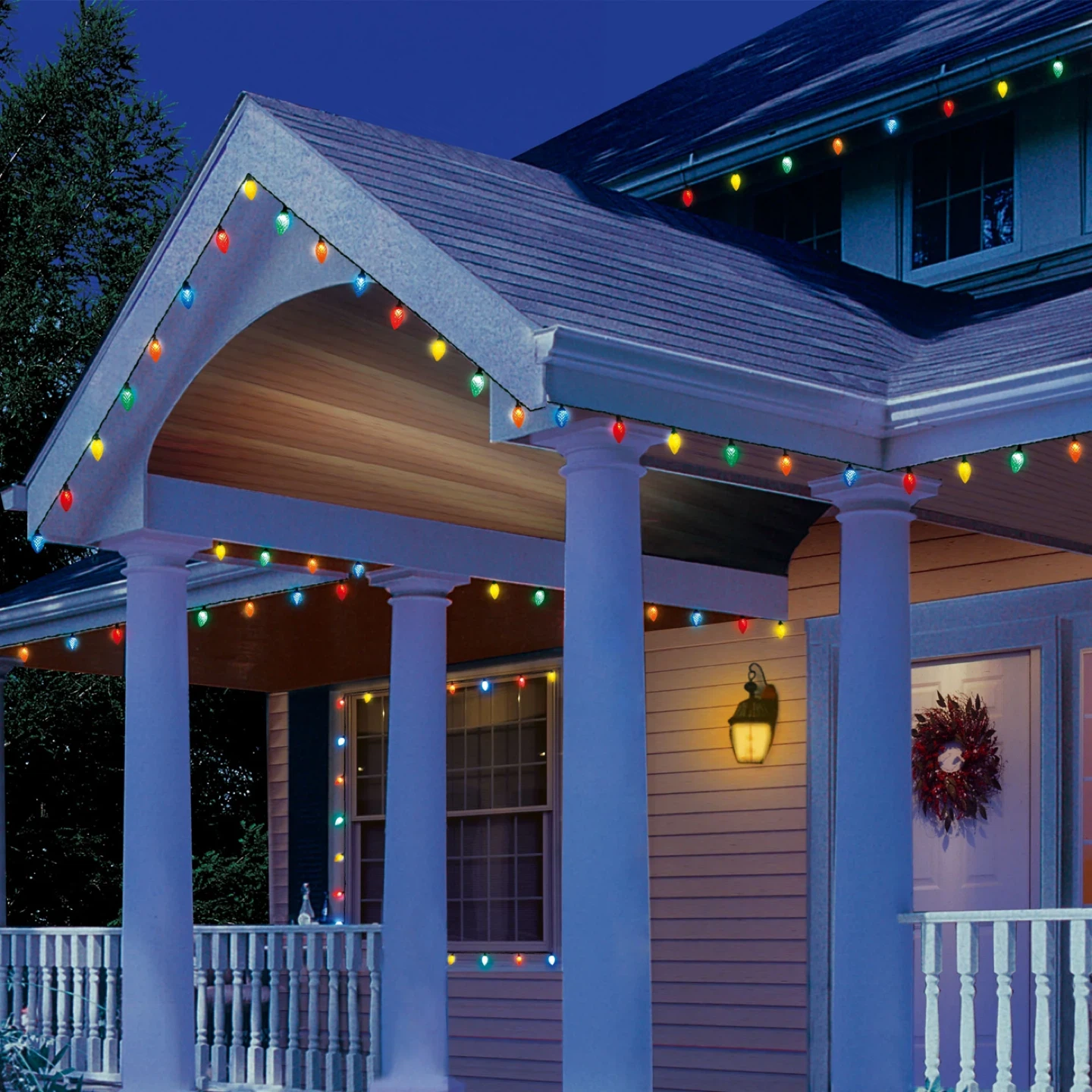 100-Count Multicolor LED Diamond-Cut C9 Christmas Lights - photo 2