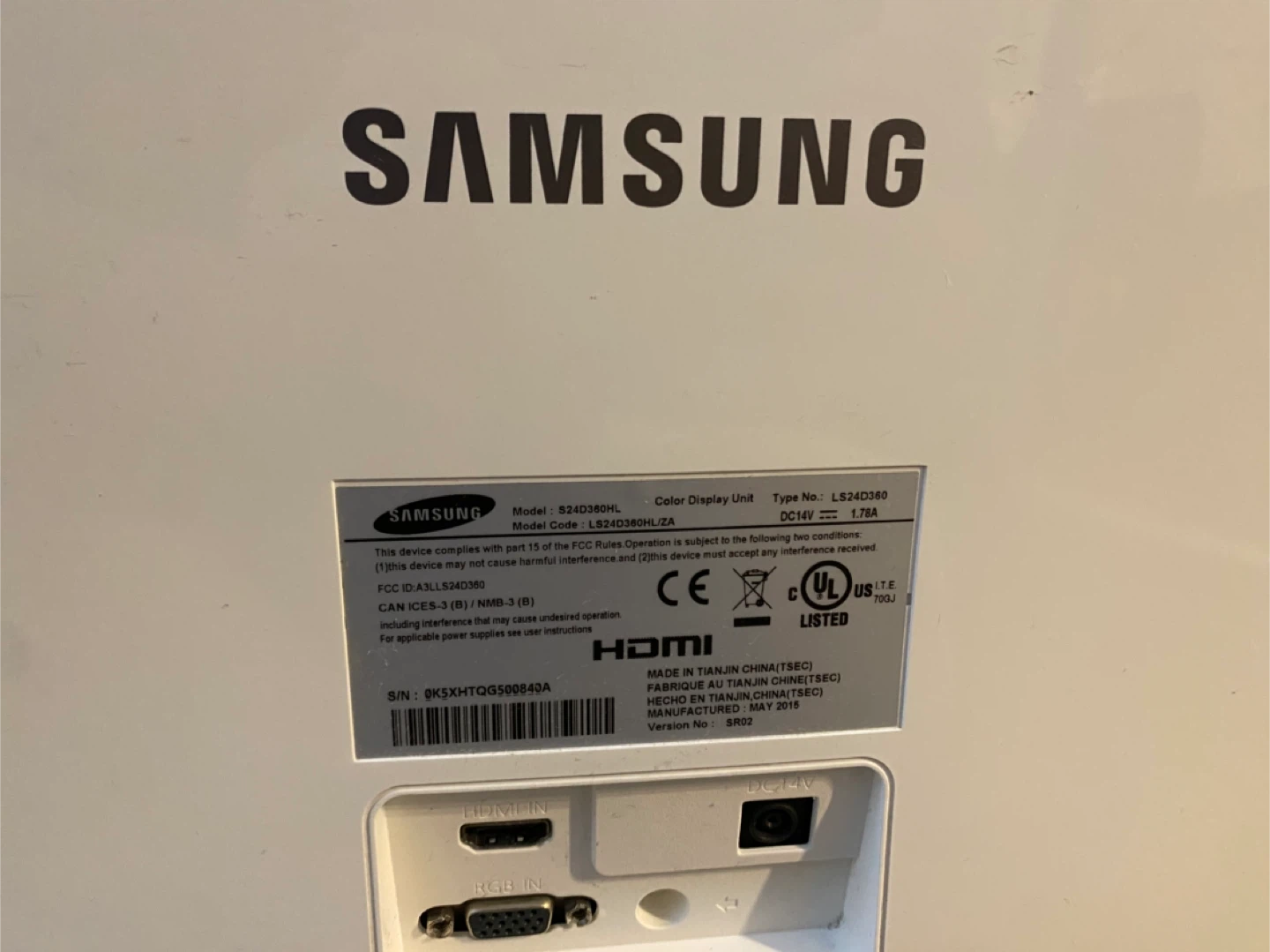 Samsung S24D390HL 24 inch Monitor - photo 2