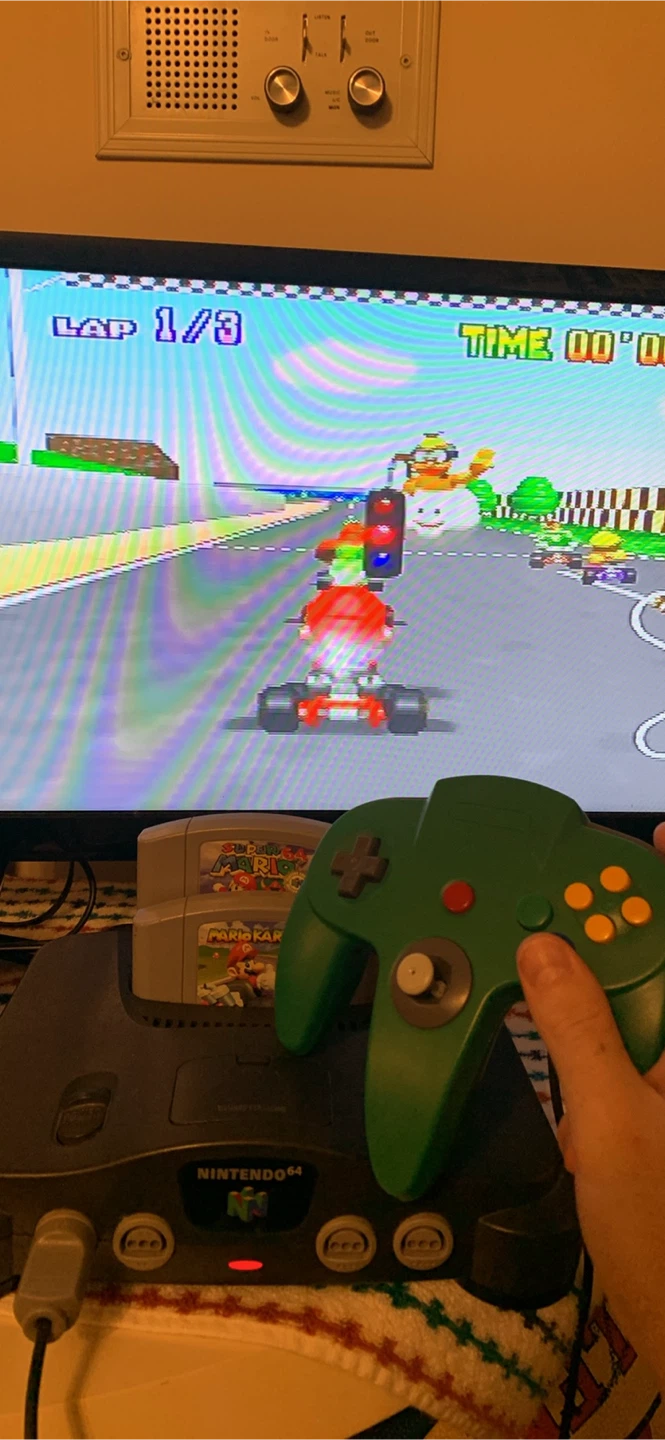 Nintendo 64 Console & Mario Kart 64 Game