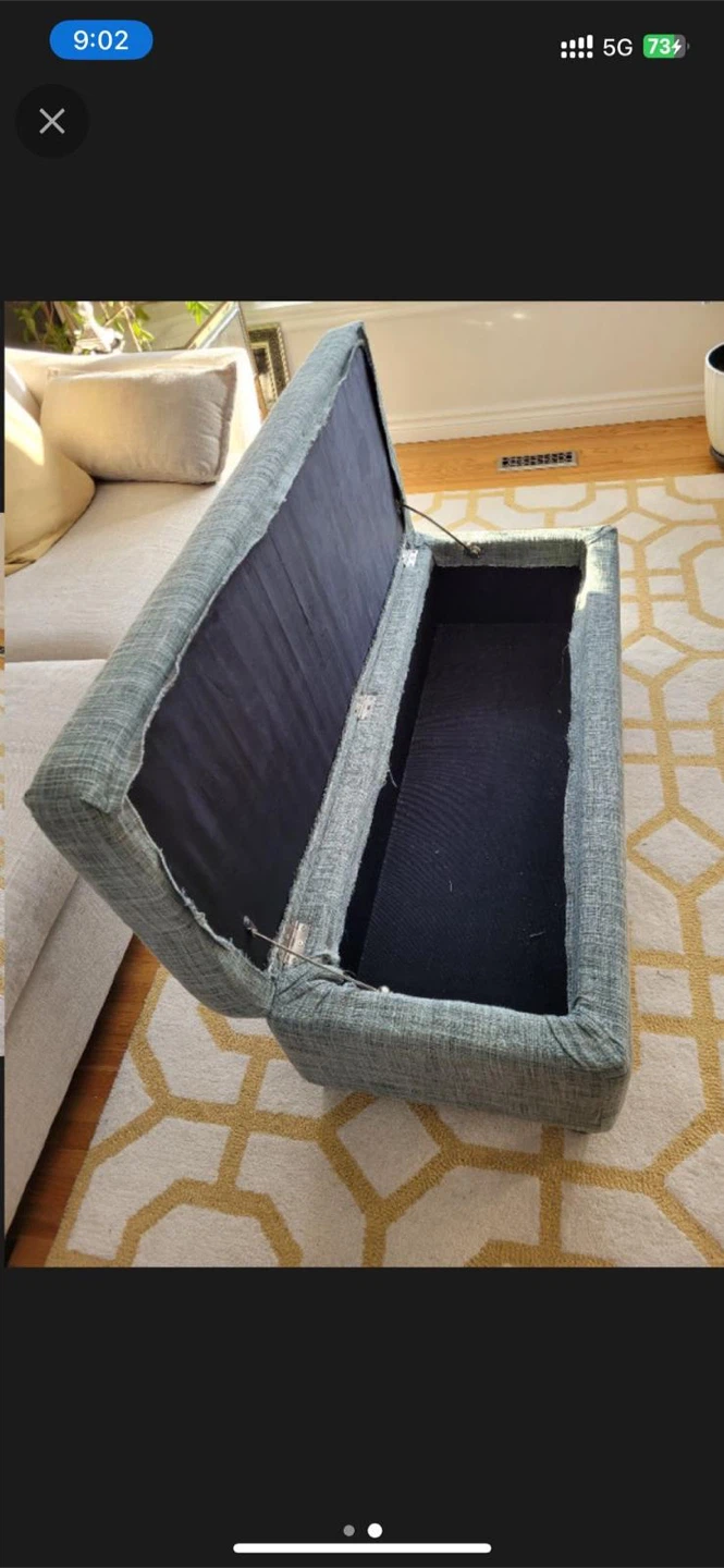 Storage Ottoman Bench - photo 2