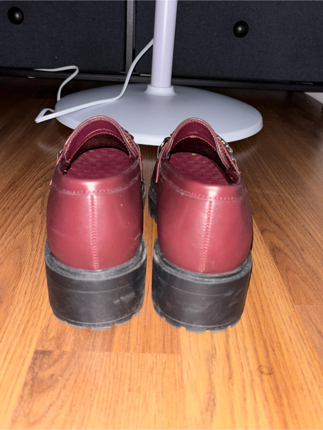 Burgendy loafers - photo 4