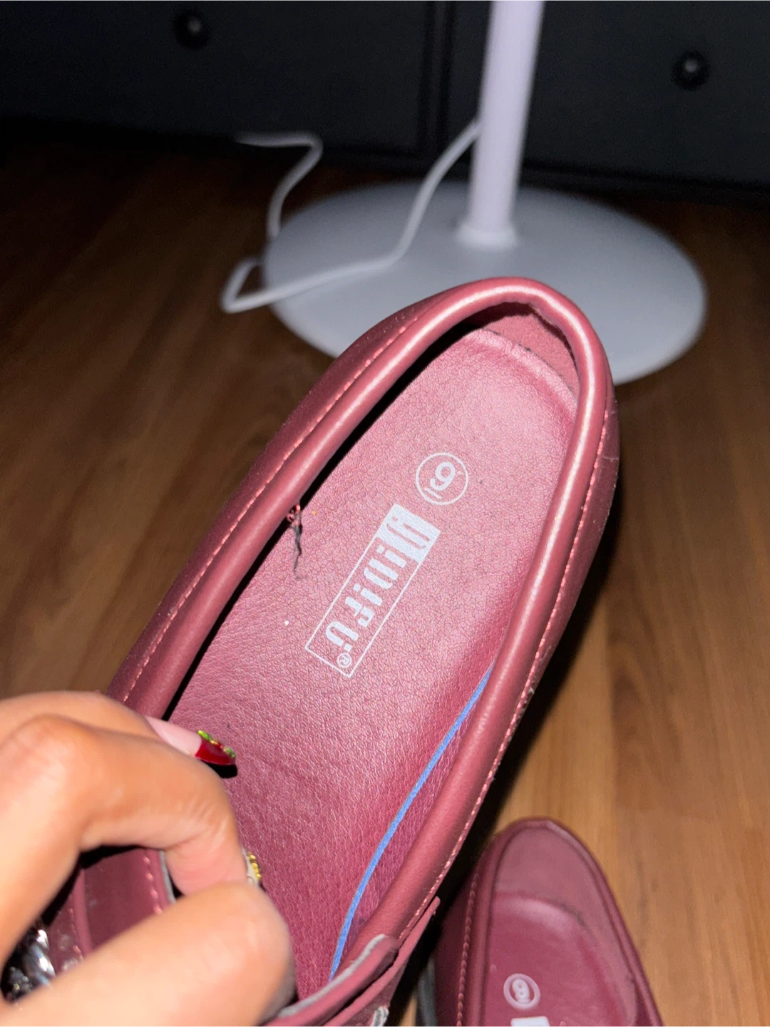 Burgendy loafers - photo 3