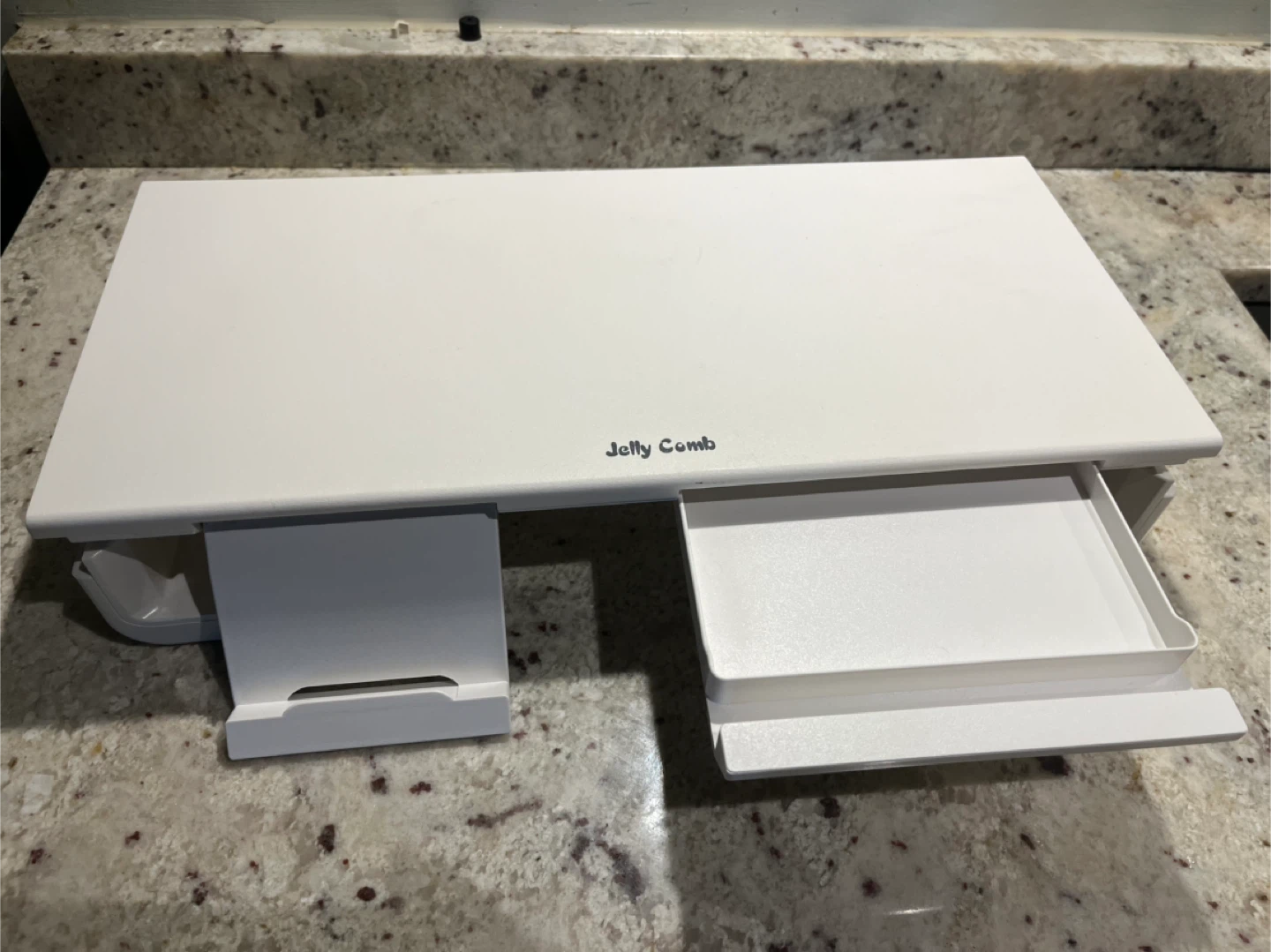 Jetty Comb White Under Desk Shelf - photo 2