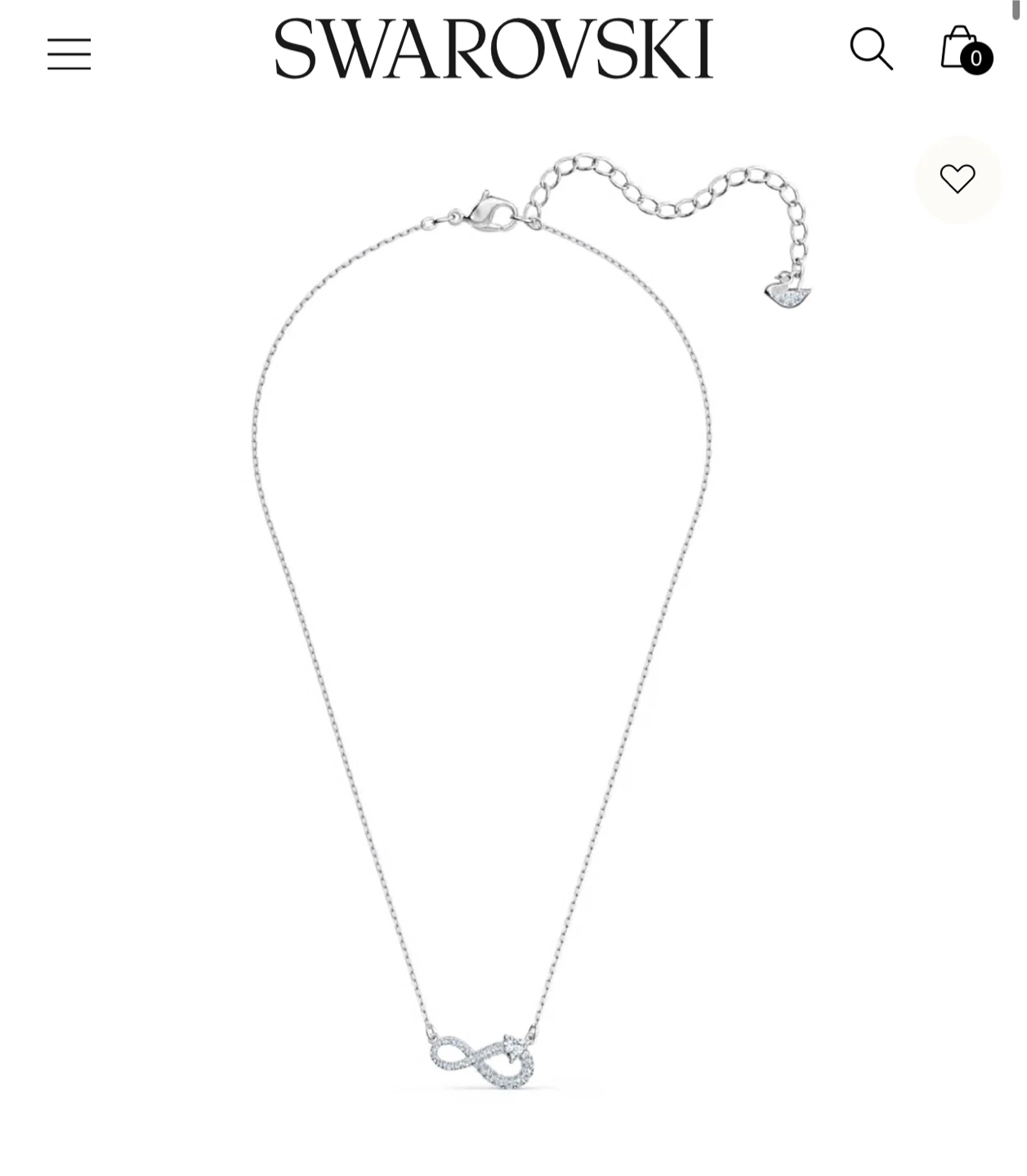 Swarovski Hyperbola Infinity Necklace Still in Box - photo 3