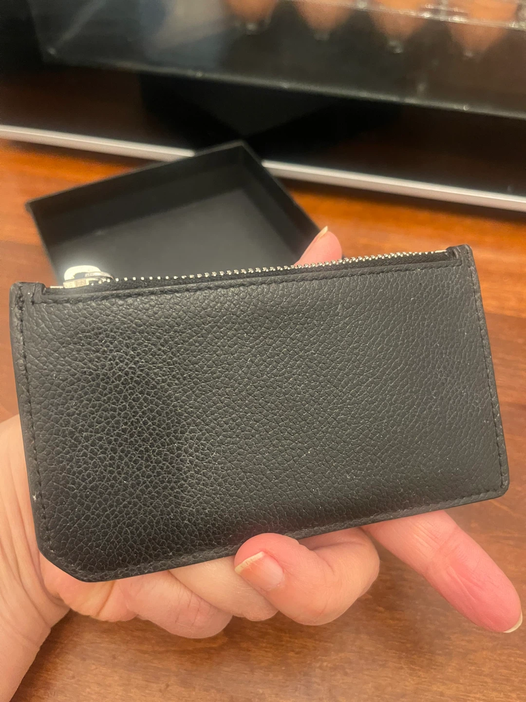 Saint Laurent Black Leather Card Holder - photo 5