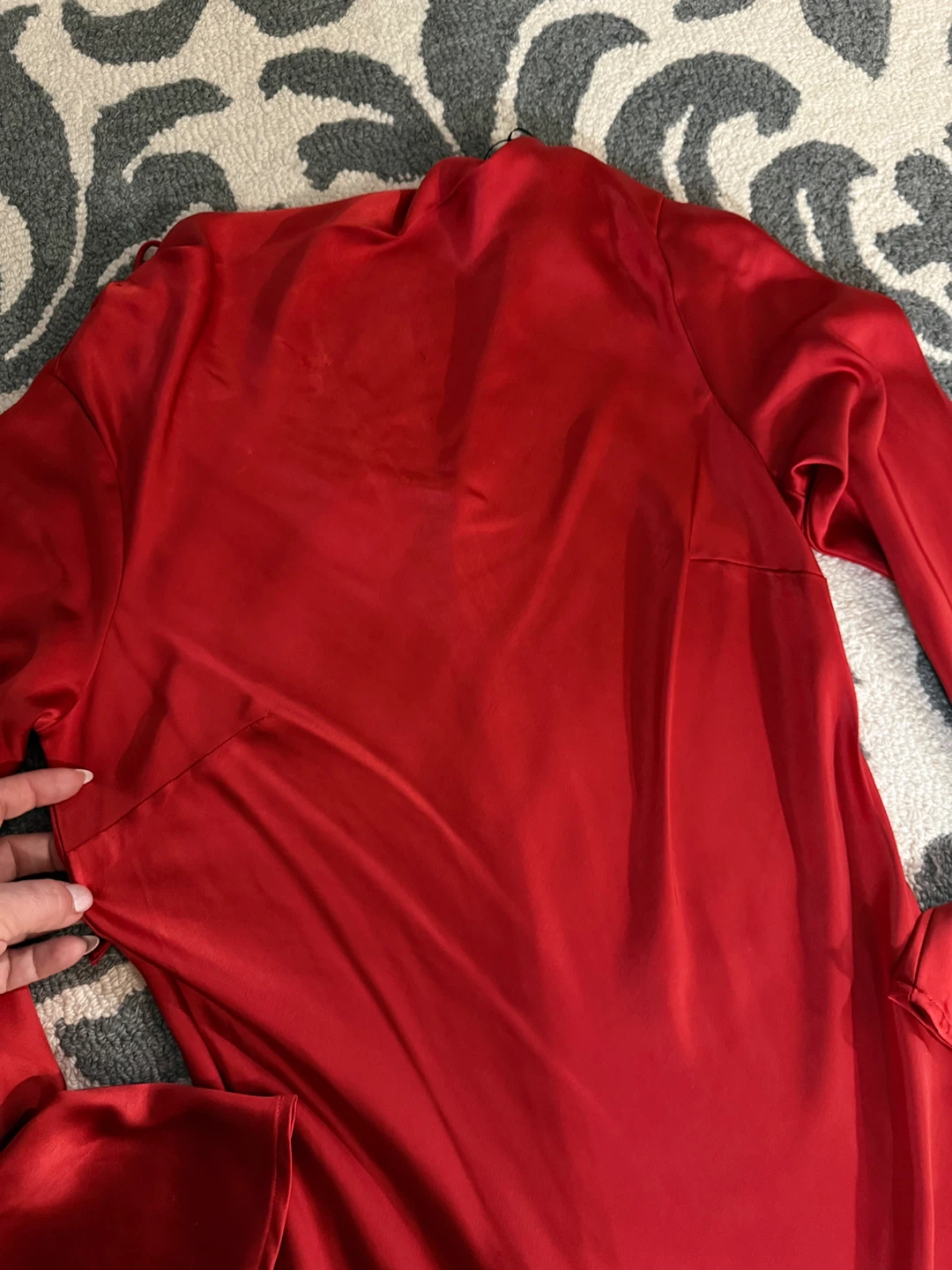 Red Long Sleeve Dress H&M - photo 2