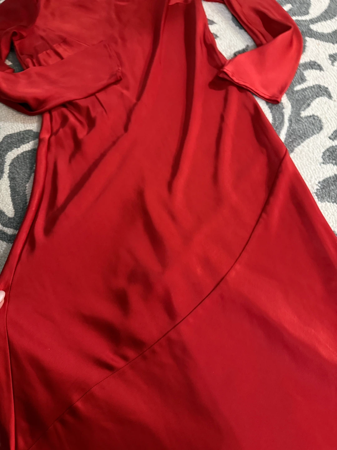 Red Long Sleeve Dress H&M - photo 4