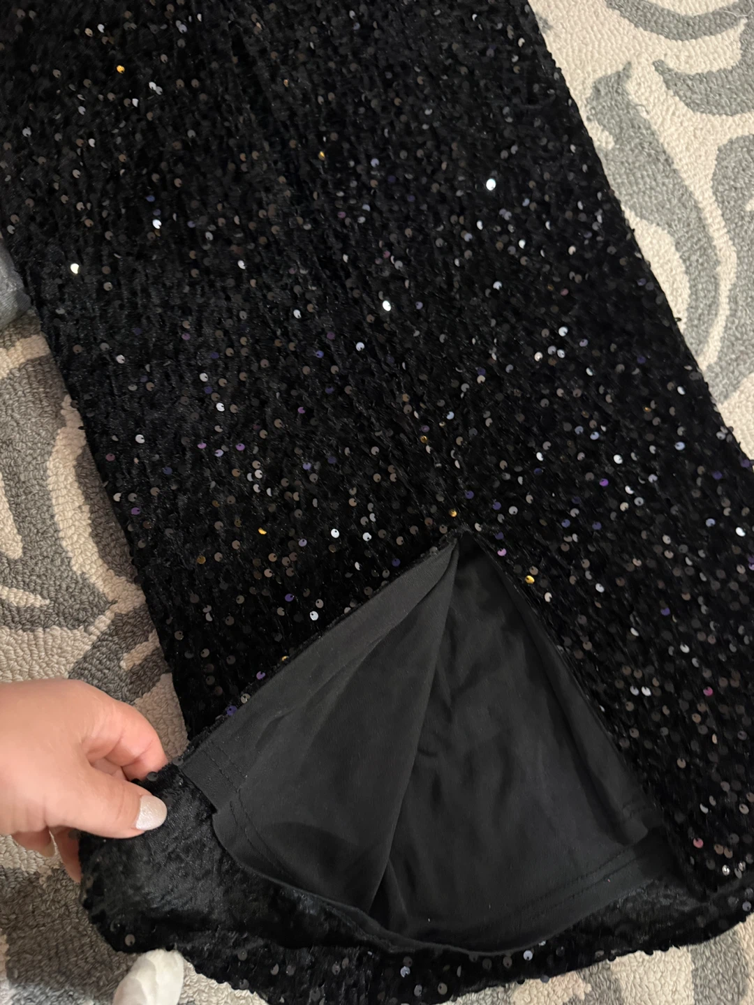 Miss Ord Black Sequin Dress - Size S - photo 4