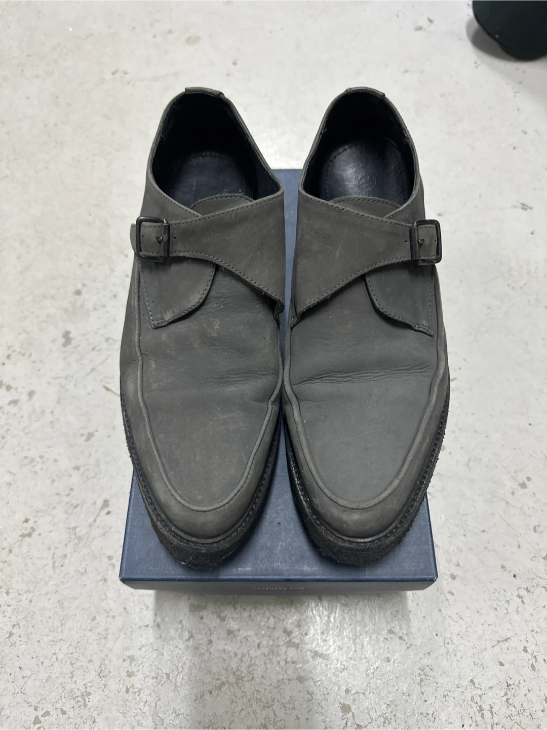 Vintage All Saints Men's Suede Creepers w/ Monk Strap - photo 2
