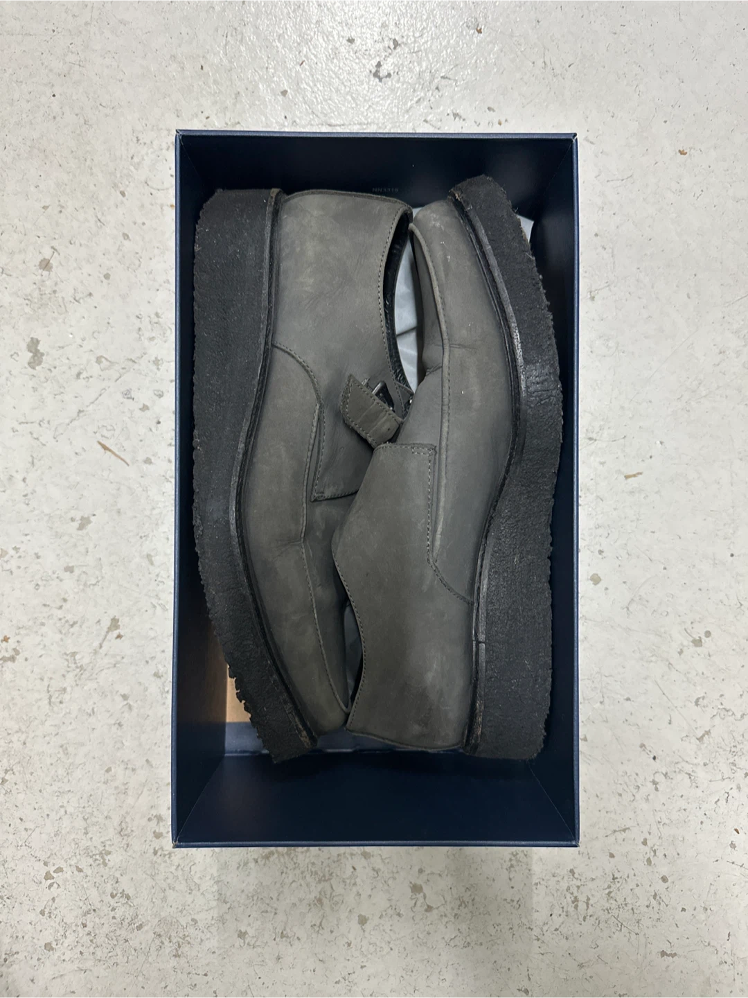 Vintage All Saints Men's Suede Creepers w/ Monk Strap