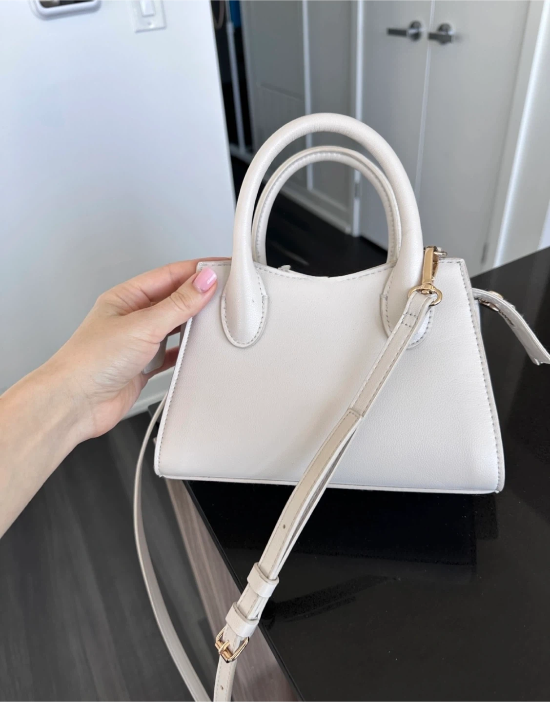 White Mini Top Handle Bag H&M - photo 2