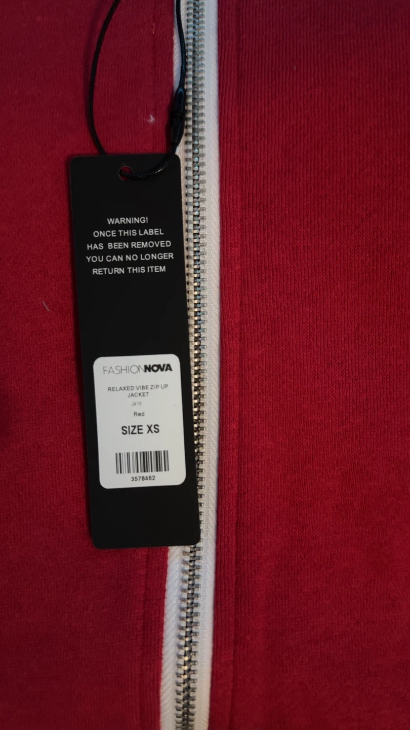 Fashion Nova Relaxed Vibe Zip Up Jacket - XS - photo 2