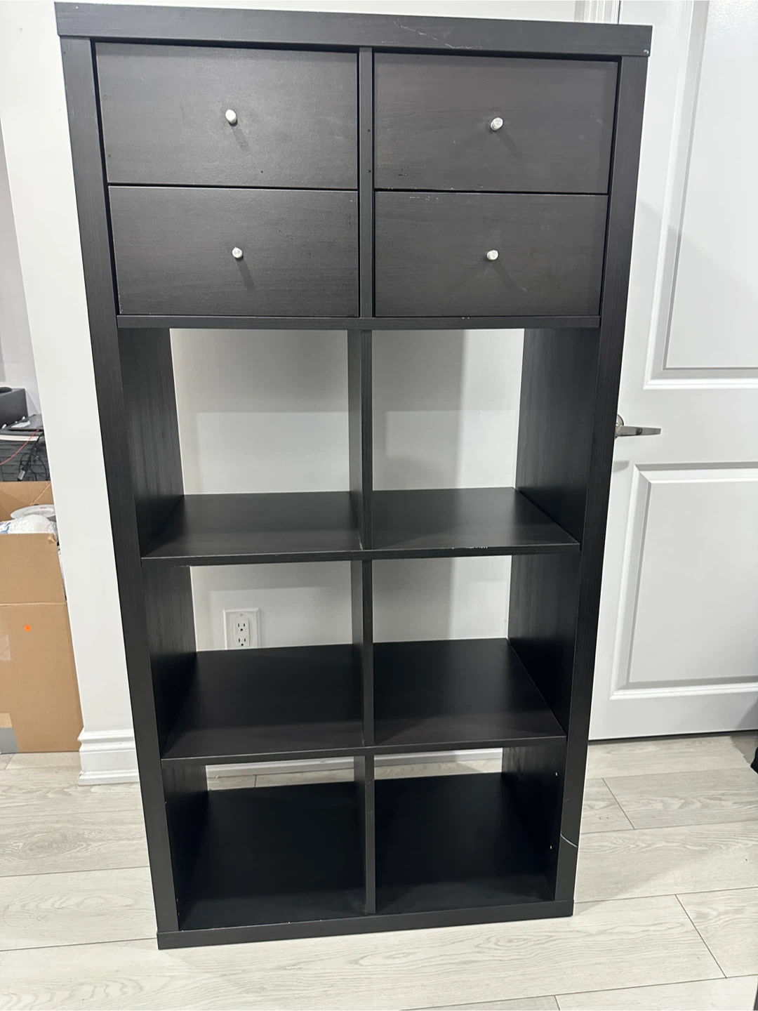 IKEA KALLAX 8-Shelf Unit with 4 Drawers