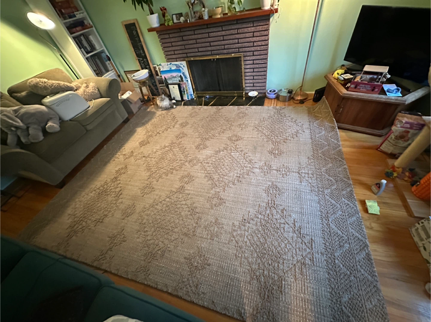 Large Area Rug - Beige Pattern