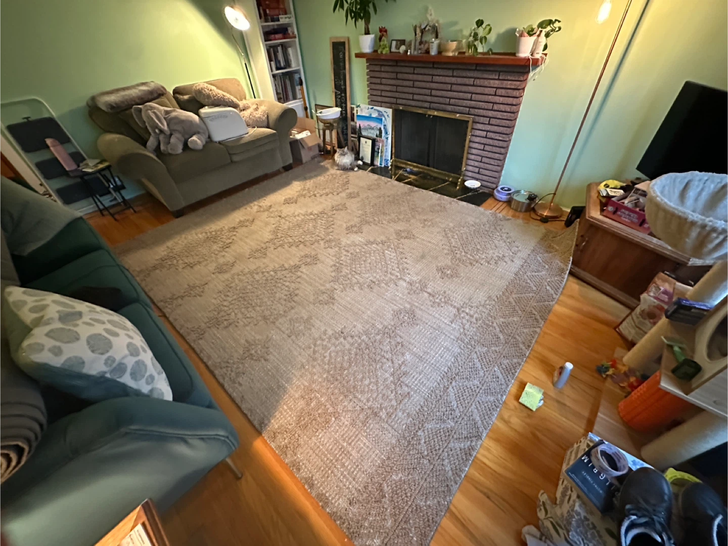 Large Area Rug - Beige Pattern - photo 2