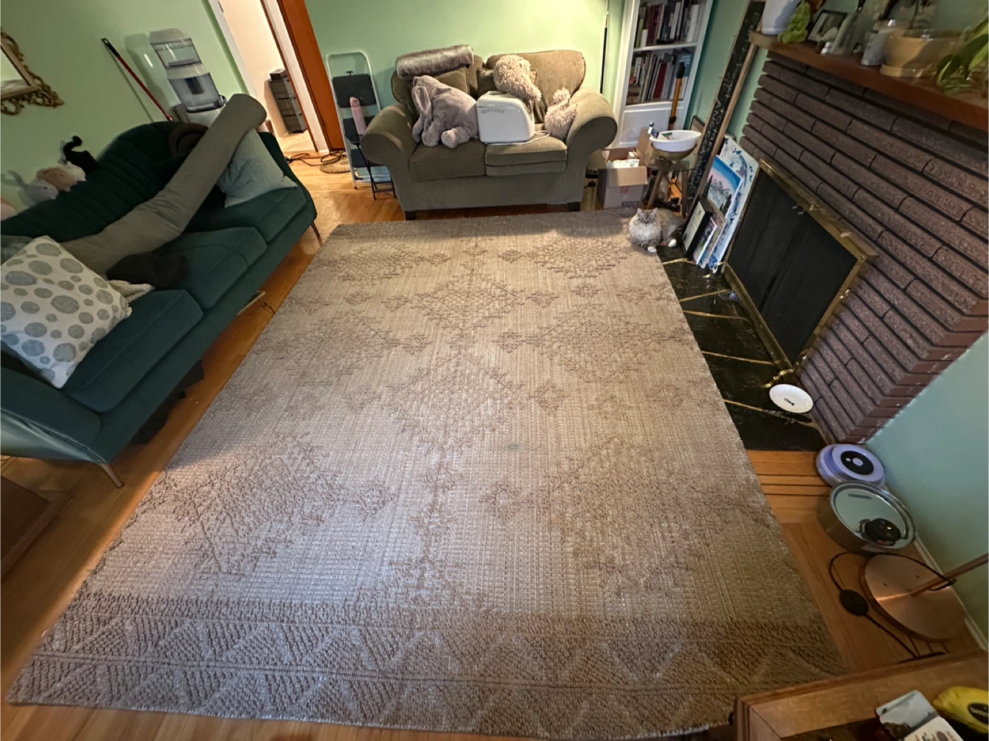 Large Area Rug - Beige Pattern - photo 5