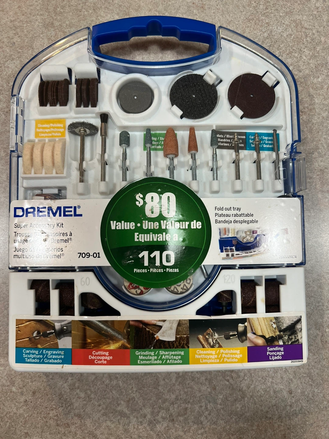 Dremel Super Accessory Kit 709-01, 110 Pieces