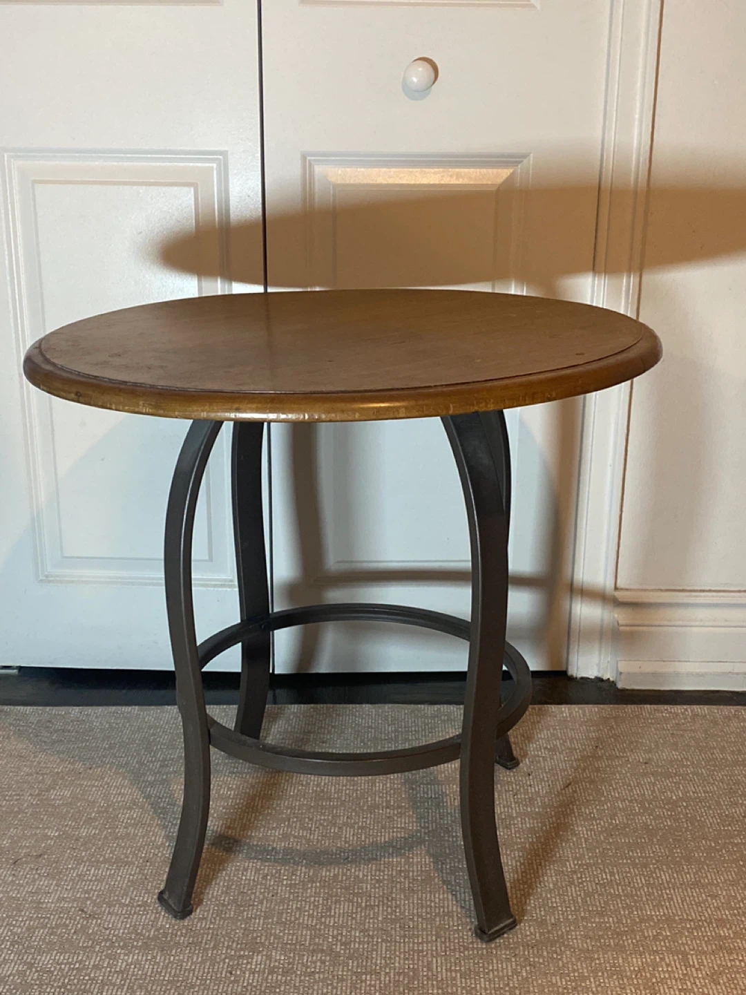 Round Wooden Side Table