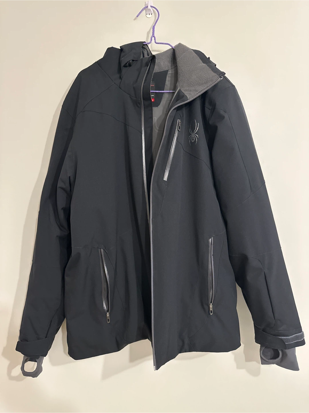 Spyder Ski/Snow Insulated Jacket, Black, Large