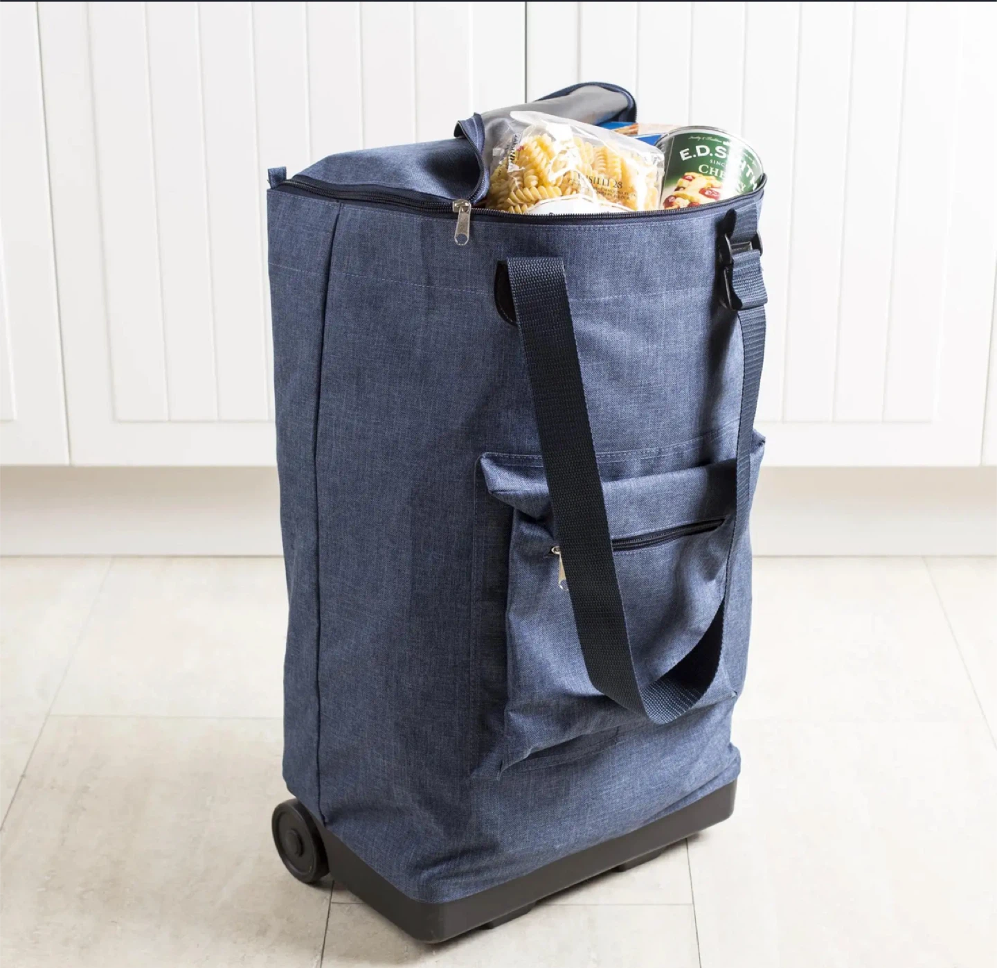 LIKE IT Rolling Shopping Cart - Blue