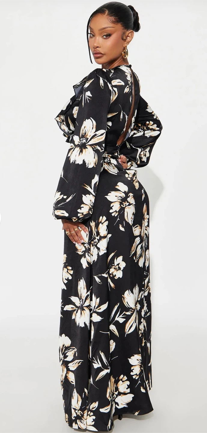 Brand New Floral Maxi Dress - Black/Combo - photo 3