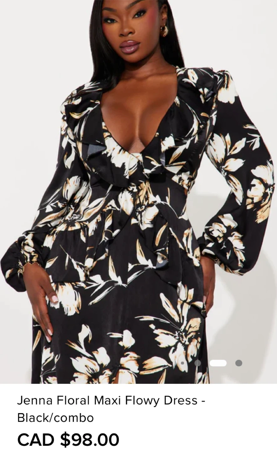 Brand New Floral Maxi Dress - Black/Combo - photo 5