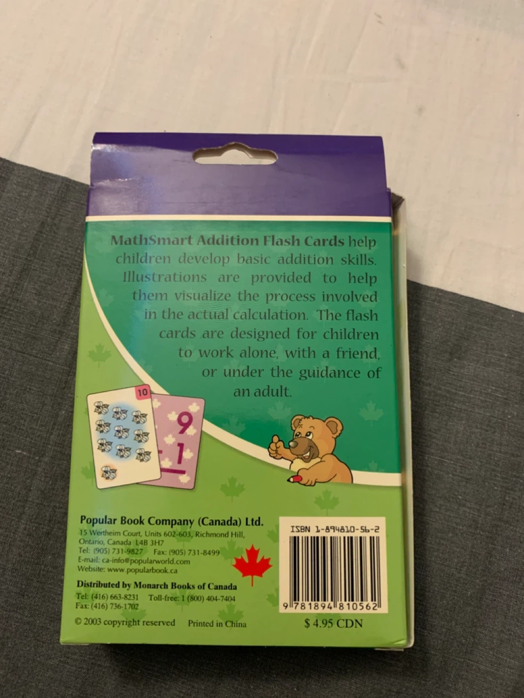 MathSmart Addition Math Flash Cards - photo 2