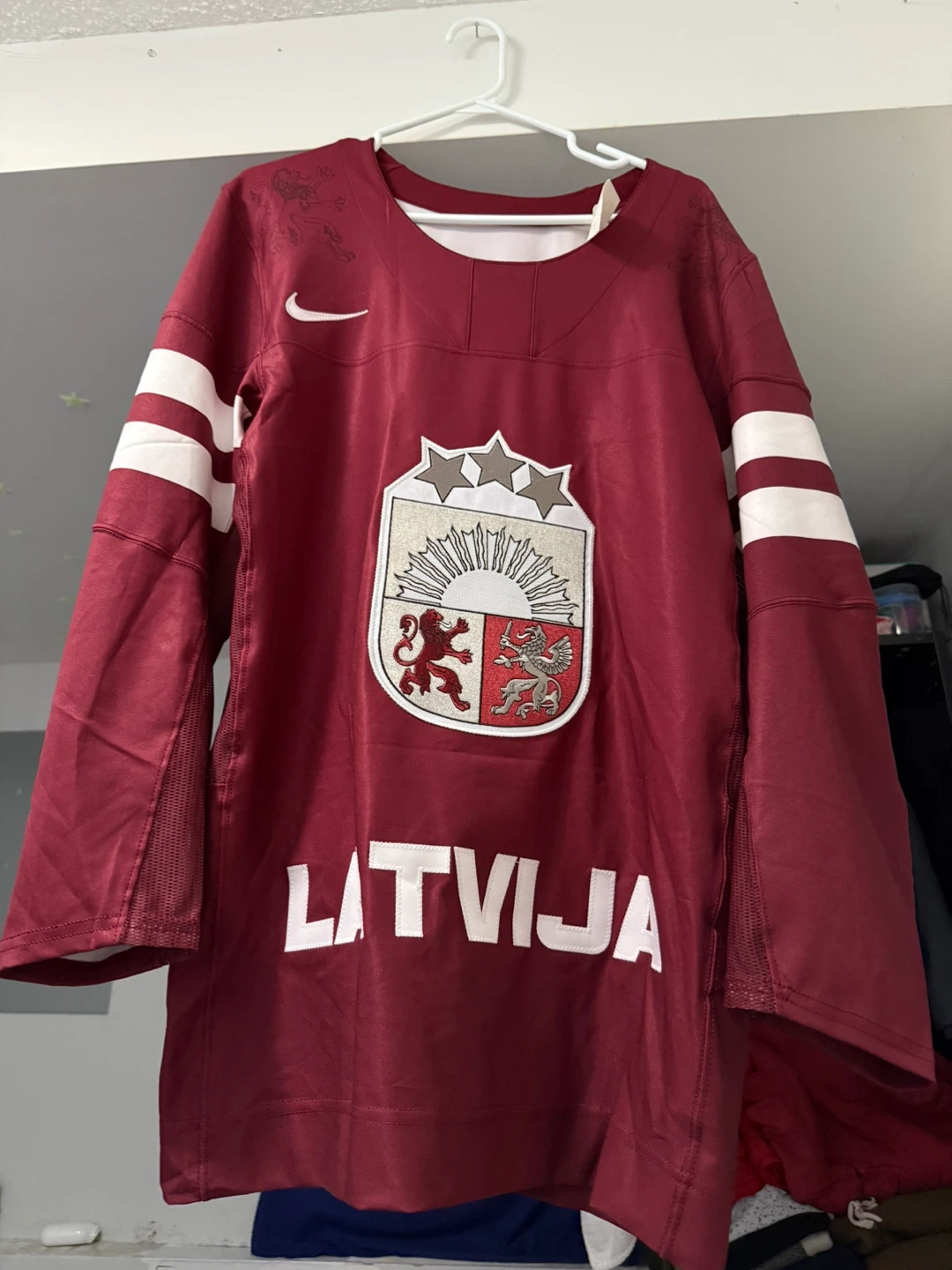 Nike Latvia Hockey Jersey size S