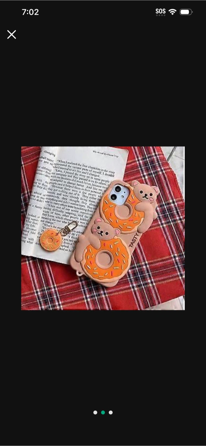 Cute Bear Donut iPhone Case - photo 2